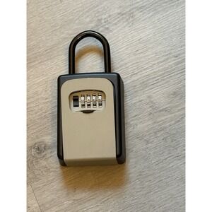 Lock Box Over-the-knob Door Handle & Wall Mount Security Safe 4-Digit Combo
